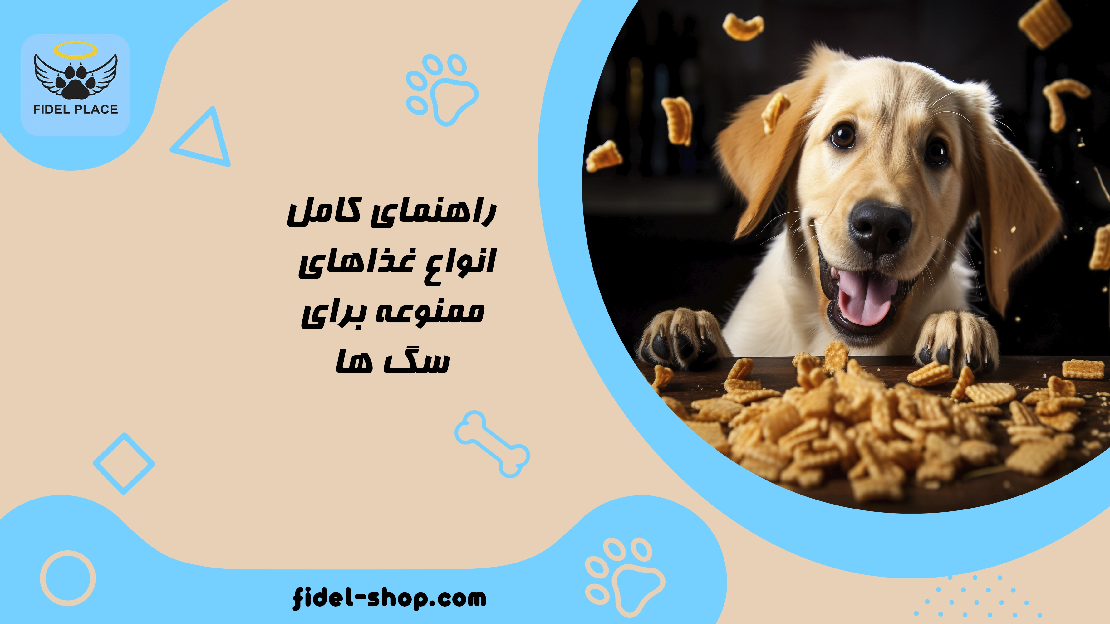  انواع غذاهای ممنوعه برای سگ ها